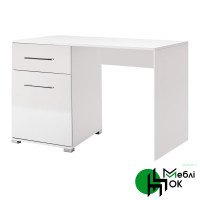 Стіл письмовий MiroMark Фемілі 120x60 см з тумбою і шухлядою, білий