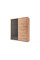 Шафа-купе MiroMark Луна 2-дверна з карнизом та підсвіткою 200 см Лава/Дуб Крафт