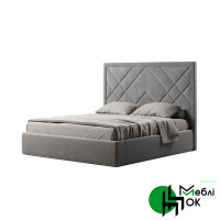 Ліжко-подіум MiroMark Віва підйомне з каркасом 180x200, сірий велюр
