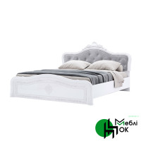 Ліжко MiroMark Луїза Люкс (без вкладу) 180х200 см з короною, біле